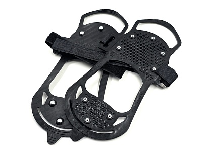 Ледоступы на обувь YETI, размер L, 8 шипов (2шт) ЧЕРНЫЕ