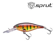 Воблер SPRUT Buri Shad 3D 70F-YRP-3D 70mm 11gr загл. 2.0-3.0m floating