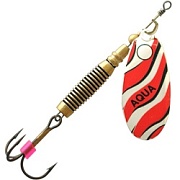 Блесна AQUA VELTIC 14,0g, лепесток № 3, цвет 04 (серебро, красный, черный) 25308