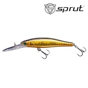 Воблер SPRUT Ayu 90F-GBK 90mm 12gr загл.2.5-4.0m floating