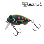 Воблер SPRUT Uma Chub 38F-BKLPND 38mm 5gr загл.0.1-0.2m floating