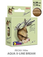 Леска AQUA X-Line Bream 0.28mm 100m