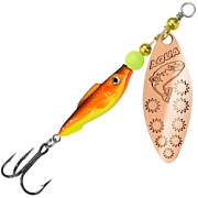 Блесна AQUA FISH LONG EXTRA-2, вес-12,0g, лепесток №2 (медь), цвет тела 05 (жел-оранж. флюр, медь) 124174