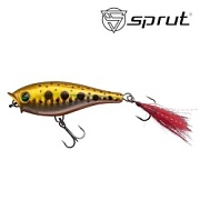 Воблер SPRUT Wairudo Pop 60TW-GDN 60mm 6.2gr top water