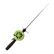 УДОЧКА зимняя "Техно" диам. 75, с проб. ручк. (хлыст стекло-но.) желтая