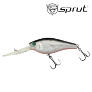 Воблер SPRUT Roko 80F-SBK2 80mm 21.5gr загл. 4.0-6.0m floating