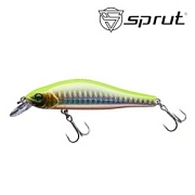 Воблер SPRUT Oshiba 80F-SL (F1300) 80mm 8gr загл.0.8-1.5m floating