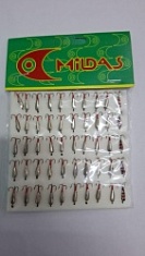 Мормышка MILDAS ЧЕРТИК серебро, капля (уп.50шт)