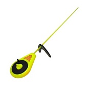 УДОЧКА зимняя "Балалайка" УС-2 (хлыст поликарб.) жёлтая