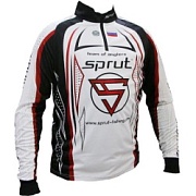Футболка SPRUT Team of Anglers (красный, с длинным рукавом/White/Black/Red) р.  М