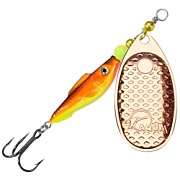 Блесна AQUA FISH COMET-4, вес-20,0g, лепесток №4 (медь), цвет тела 05 (жел-оранж. флюр, медь) 124282