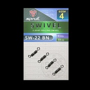 Вертлюг SPRUT SW-22 BN №4/33kg 2-Joint rolling swivel (уп.4шт)
