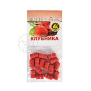 Минибойлы на резиночке d-6*10мм КЛУБНИКА (уп.15шт)