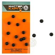 Бусина (пакет) d.7 ЗЕЛЕНАЯ (силикон) (уп/15шт)