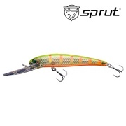 Воблер SPRUT Rei 3D 90F-CRL-STR 90mm 12gr загл.3.5-5.0m floating