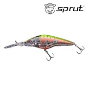Воблер SPRUT Hirame 60SP-CRGRT 60mm 6.7gr загл.1.5-2.5m suspending