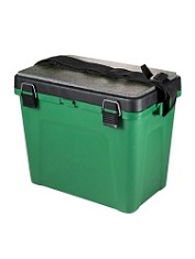 ЯЩИК ЗИМНИЙ, зеленый малый "ТРИ КИТА" (4 отделения для приманок )  (310*360*240)