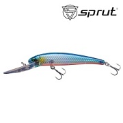 Воблер SPRUT Rei 3D 90F-CRB 90mm 12gr загл.3.5-5.0m floating