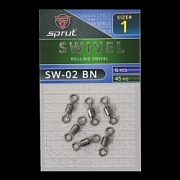 Вертлюг SPRUT SW-02 BN №1/45kg Rolling swivel (уп.6шт)