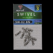 Вертлюг SPRUT SW-02 BN №3/38kg Rolling swivel (уп.10шт)