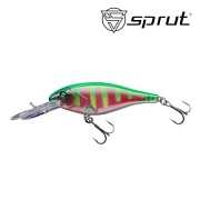 Воблер SPRUT Buri Shad 3D 70F-PNGRP-3D 70mm 11gr загл. 2.0-3.0m floating