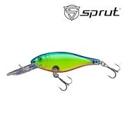 Воблер SPRUT Buri Shad 3D 70F-LB-3D 70mm 11gr загл. 2.0-3.0m floating