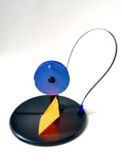 Жерлица с прямой стойкой с кат. цв.синий