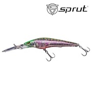 Воблер SPRUT Hirame 90SP-CRPNT 90mm 12.9gr загл. 2.5-3.5m suspending