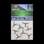 Вертлюг SPRUT SW-36 BN №6/15kg 3-Way swivel (уп.8шт)