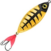 Блесна колебалка AQUA КРОК 40,0mm, вес - 9,0g цвет 02 (золото, серебро, черный металлик) 108140