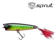 Воблер SPRUT Hikari Pop 3D 65TW-LGRT 65mm 7gr top water