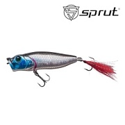 Воблер SPRUT Kurappi Pop 65TW-SBKBL2 65mm 9gr top water