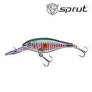 Воблер SPRUT Buri Shad 3D 70F-OIL-3D 70mm 11gr загл. 2.0-3.0m floating