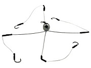 Снасть зимняя донная "Паучок",  8гр., 4 кр.№8