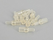 Стопор-отбойник с бусинкой L-17мм ПРОЗРАЧНЫЙ для карп.снасти (уп.10шт.)