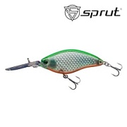 Воблер SPRUT Moretto 3D 70F-CRGR 70mm 18.5gr загл.2.5-3.5m floating