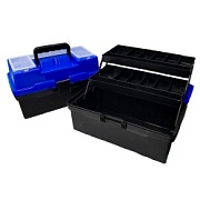 Ящик рыболовный "Пионер" (370*210*210) 2 лотка синий