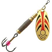 Блесна AQUA VELTIC  9,0g, лепесток № 2, цвет 10 (золото, красный, черный) 100287