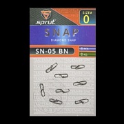 Карабин SPRUT SN-05 BN №0/8kg Diamond snap (уп.8шт)