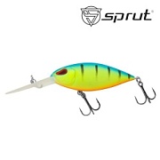 Воблер SPRUT Deep Killer 64F-LBP1 64mm 13gr загл.2.5-3.5m floating