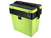 ЯЩИК ЗИМНИЙ,  салатовый "ТРИ КИТА" (4+4 отделения для приманок) (380*360*240)