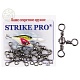 Вертлюг классика тройник STRIKE PRO №10 7кг.Bz (уп.10шт)