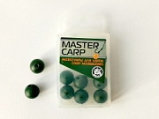 Бусина (коробочка) d11 ЗЕЛЕНАЯ (силикон) (уп/10шт)