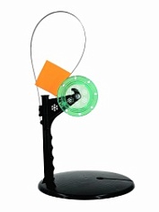 Жерлица "СНЕЖИНКА-КРИСТАЛЛ" со стопором, Зеленая кат.d.85(поликарбонат), черная стойка, дно d200