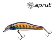 Воблер SPRUT Oshiba 80F-SGBR 80mm 8gr загл.0.8-1.5m floating