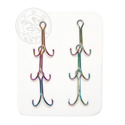 Крючок Sprut двойной Kiba SD-36 CHT №8 (Double Round Bend Hook CHT) (уп,6шт)