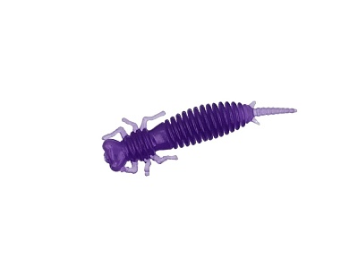 Приманка силиконовая (CROXY) GOOD LARVA 3,0'' цвет 10 (уп/7шт)