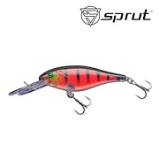 Воблер SPRUT Buri Shad 3D 70F-RP-3D 70mm 11gr загл. 2.0-3.0m floating