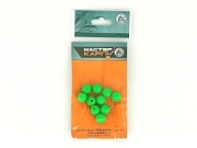Бусина (пакет) d11 САЛАТОВАЯ (силикон) (уп/10шт)