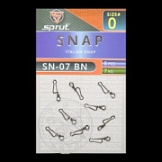 Карабин SPRUT SN-07 BN №0/7kg Italian snap (уп.8шт)
